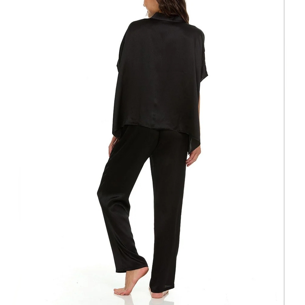 Flora Nikrooz Women's Allesandra Satin Charmeuse Pajama Set In Size (L) - Picture 3 of 3